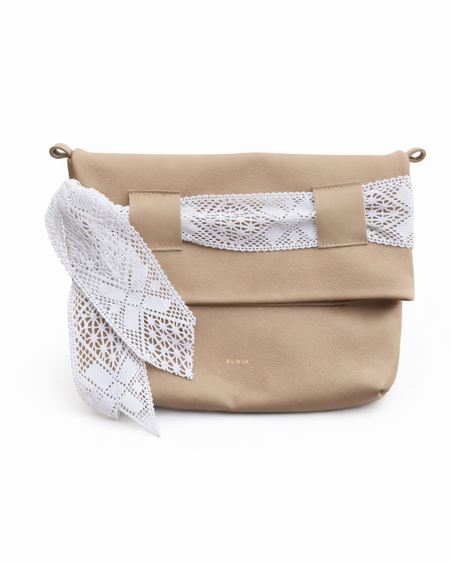 B U N I A Mini Beige Clutch – zdjęcie 1