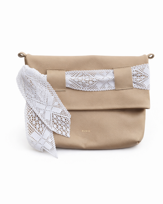 B U N I A Mini Beige Clutch – zdjęcie 1
